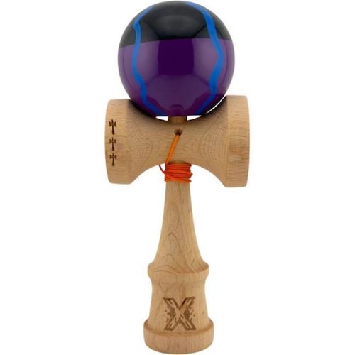 купить Активная игра Essa 163832 Kendama Flippy X Original, 7х6х18cm, negru-mov cu linii в Кишинёве 