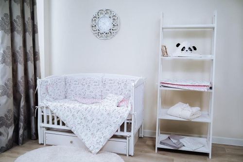 купить Детское постельное белье PernaMea Set lenjerie 5 piese Junior Happy Baby Roz (PM.101649/2) в Кишинёве 