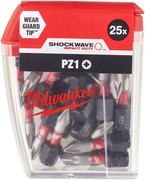 cumpără Set de tubulare, bite, duze Milwaukee 4932430861 biti pentru surubelnite Shockwave Pz1 25mm 25x în Chișinău 
