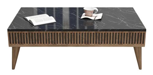 купить Журнальный столик Trendy Milano, Nuc, Negru 105x34x60cm в Кишинёве 