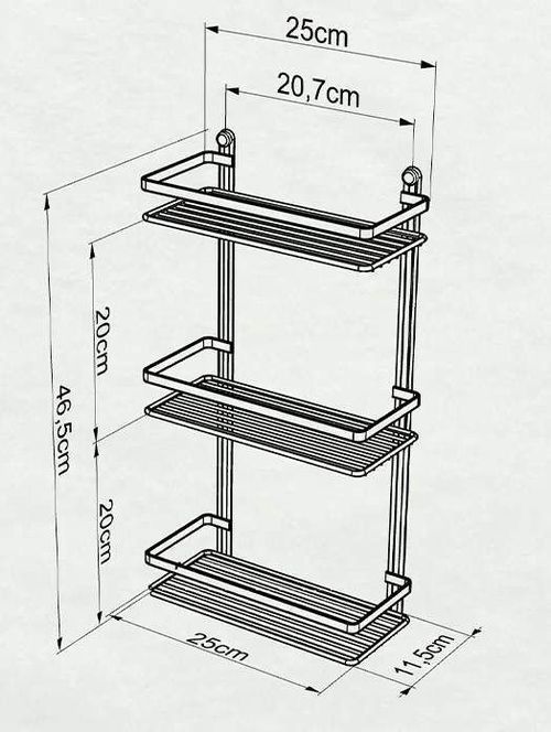 cumpără Raft de baie Teknotel ES065 Raft de baie, metal alb în Chișinău 