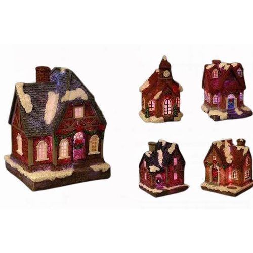 cumpără Decor de Crăciun și Anul Nou Promstore 29684 Suvenir de craciun LED Casa inzapezita în Chișinău 