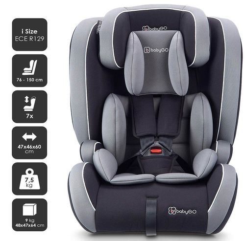 cumpără Scaun auto BabyGo BGO-2452 i-Size FreeFix Grey, 76-150 cm în Chișinău 