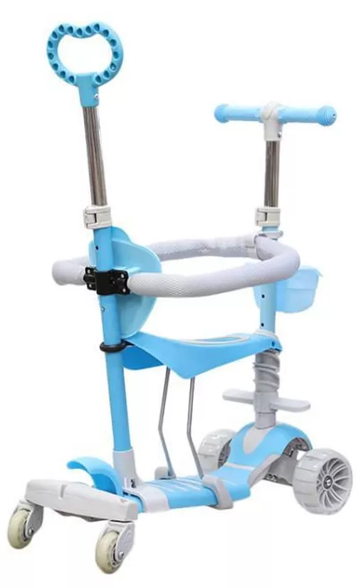 купить Самокат New World HBC010 Trotineta pentru copii 5in1, albastru, 61612 в Кишинёве 