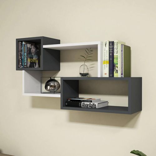 cumpără Raft decorativ Hanah Home Afro White Anhtracite în Chișinău 