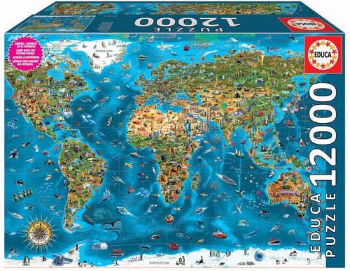 cumpără Puzzle Educa 19057 - 12000 Wonders of the World în Chișinău 