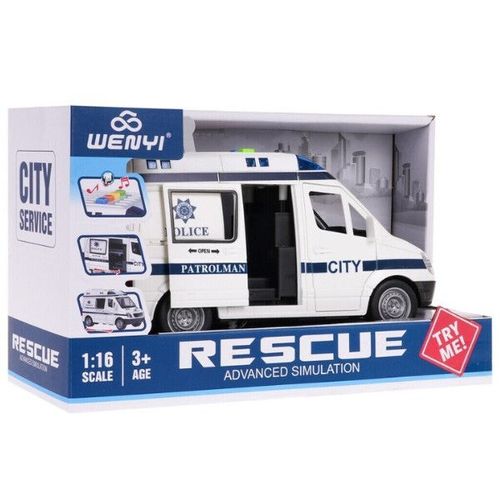 cumpără Mașină Wenyi WY590F 1:16 Mașina de poliție cu inerție (lumini/sunete/ușile mobile) în Chișinău 