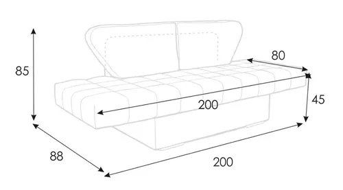 cumpără Canapea Askona Lily sky velvet 01 în Chișinău 