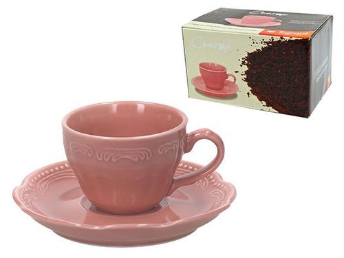 cumpără Cană Tognana 48834 V.Wenna Набор чашек кофейных V.Wenna Charme 6шт с блюдцами розовый în Chișinău 