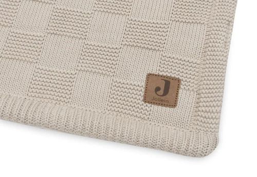 купить Детское постельное белье Jollein 517-522-68124 Paturica Box Knit Warm Sand/Velvet GOTS, 100x150cm в Кишинёве 