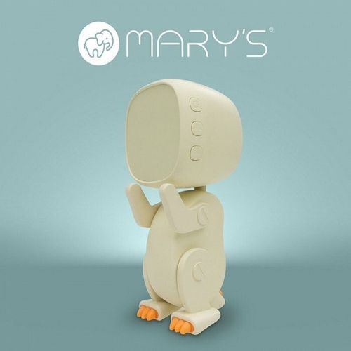 купить Часы-будильник Mary’s MW61058 Robo White Dino в Кишинёве 