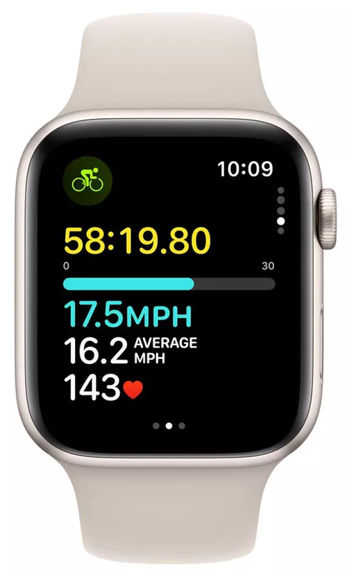 cumpără Ceas inteligent Apple Watch Series SE2 GPS 44mm Starlight - M/L MRE53 în Chișinău 