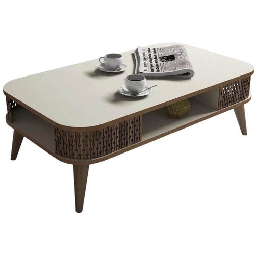 cumpără Măsuţă cafea Trendy Eylul, Crema 105x34x60cm în Chișinău 