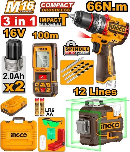 cumpără Set de scule electrice INGCO COSLI250995 (52213) în Chișinău 