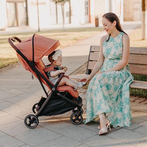 купить Детская коляска Coccolle Sport Cu Pliere Automata C Lemira Coral в Кишинёве 