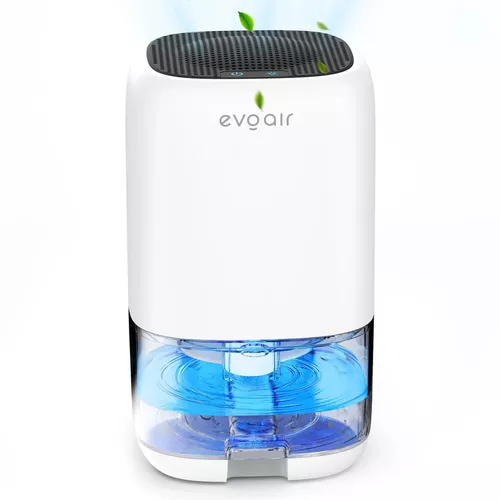 купить Осушитель воздуха EvoAir HUMIX300, 300ml/24h, Silentios, Lumina Ambientala în 7 culori, Alb в Кишинёве 
