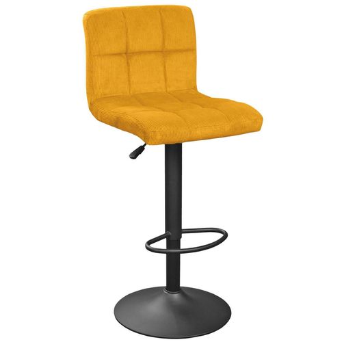 cumpără Scaun de bar Deco SB-044 Velvet Dark Curry(Mustar)+Black Leg în Chișinău 