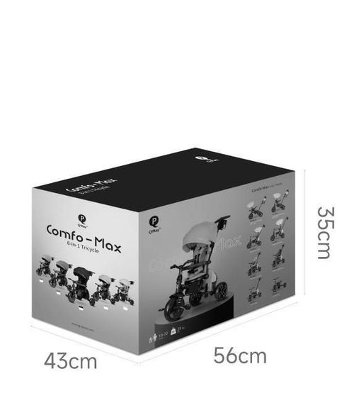 cumpără Bicicletă-cărucior Qplay Comfo Max Grey în Chișinău 