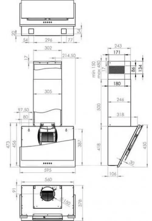 купить Вытяжка Gorenje WHI6SYW в Кишинёве 