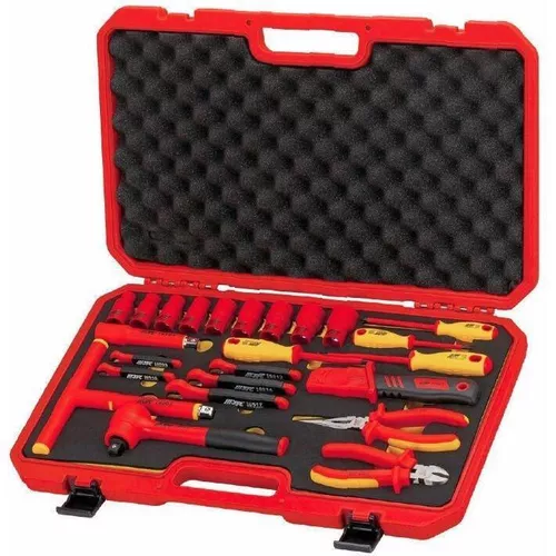 купить Набор ручных инструментов JTC JTC-I018 Набор инструмента и головок торцевых изолированных до 1000V 1/2", 24 предмета в Кишинёве 