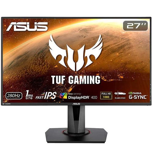 cumpără Monitor 27" ASUS TUF Gaming VG279QM HDR IPS Gaming Monitor WIDE 16:9, 0.311, 1ms, 280Hz, G-SYNC, Pivot, Contrast 1000:1, H:255-255kHz, V:48-280Hz, 1920x1080 Full HD, Speakers 2x2W, 2xHDMI v2.0/Display Port 1.2, (monitor/монитор) în Chișinău 