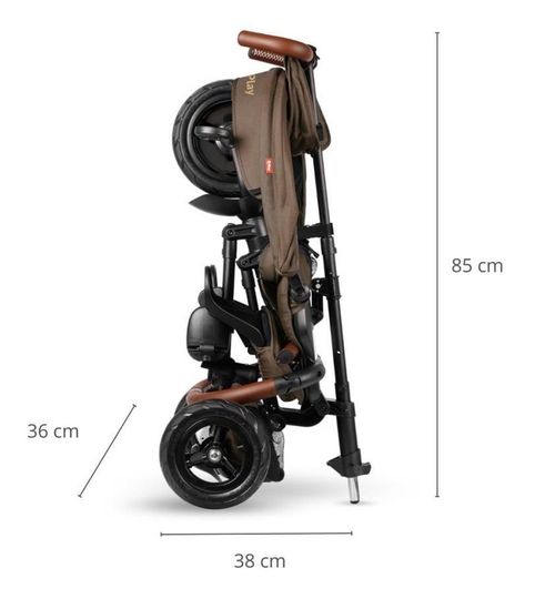cumpără Bicicletă-cărucior Qplay Rito Deluxe Brown în Chișinău 