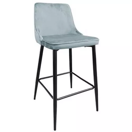 cumpără Scaun de bar Deco Clasic Light Blue+Black Legs în Chișinău 