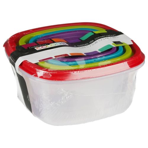 купить Контейнер для хранения пищи 5five 49881 Набор емкостей пищевых 4шт: 0.2l 0.4l 0.65l 1.1l в Кишинёве 