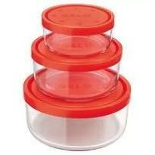 купить Контейнер для хранения пищи Bormioli Rocco 25002 Gelo 3buc в Кишинёве 