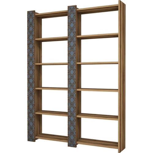 cumpără Raft de birou Trendy Orasul 2, Nuc, Calcedonie 124x170x24cm, raft de carti în Chișinău 