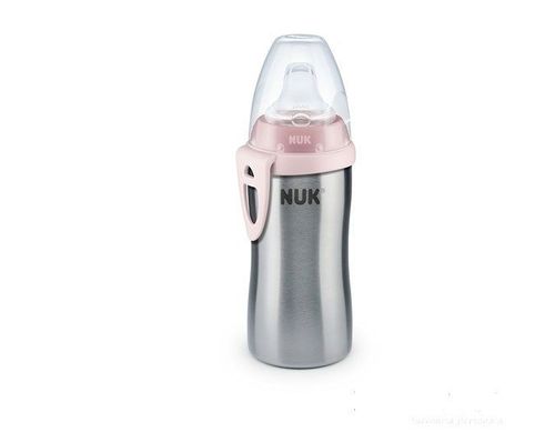 Поильник-термос NUK Active  inox розовый (6+ мес) 215 мл 