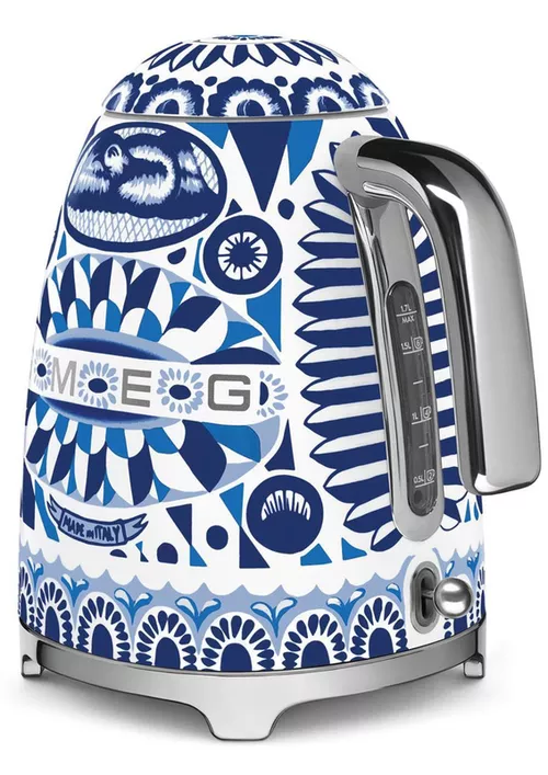 купить Чайник электрический SMEG KLF03DGBEU Blu Mediterraneo Dolce&Gabbana в Кишинёве 