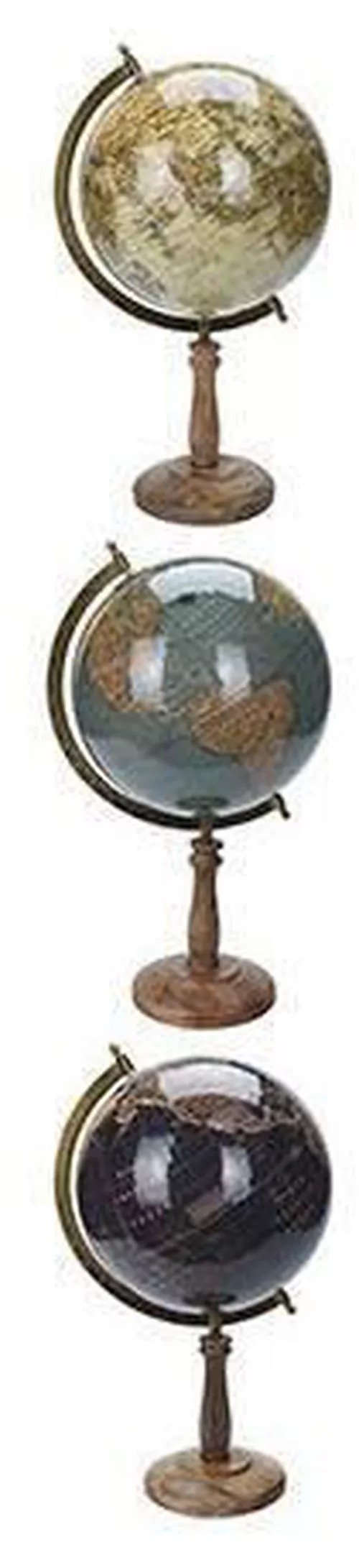 купить Глобус H&S 47300 Глобус дерево манго D25cm H47cm 3 вида в Кишинёве 