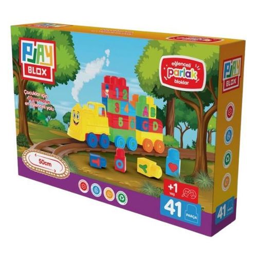 cumpără Set de construcție Play Toys 2403 Tren, 41 piese în Chișinău 
