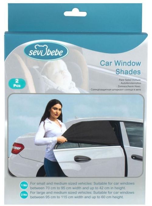 купить Солнцезащитная шторка Sevi Bebe 145-1 сонцезащитная сетка в машину 2 шт. 70-95 cm в Кишинёве 