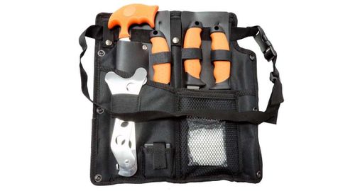 купить Нож походный Puma Solingen 7676010 XP6 Piece Packable Game Procesing set with Buthers Apron AISI 420 USA в Кишинёве 