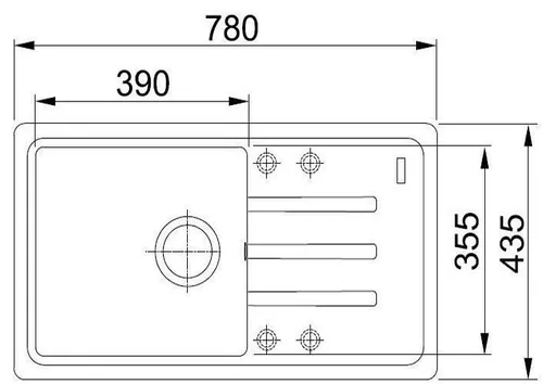 cumpără Chiuvetă bucătărie Franke 114.0661.559 Fragranite BSG 611-78 S Negru VN în Chișinău 