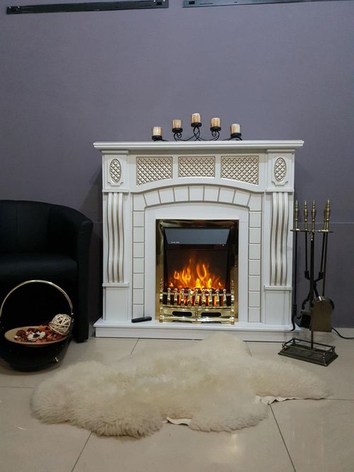 cumpără Șemineu electric ArtFlame Amsterdam wood & Galileo gold în Chișinău 