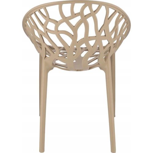 купить Стул Jumi CM-102569 Scaun terasa ALBERO din plastic, Bej в Кишинёве 