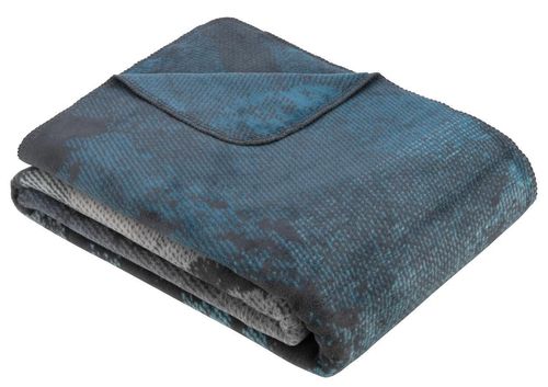 cumpără Textile de casă Ibena 2721/680 Jacquard Decke Rockhampton Dark grey/petrol în Chișinău 