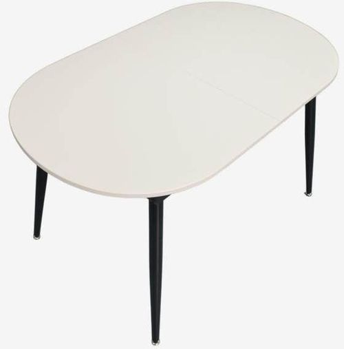 купить Стол Evelin di Costacurta DT-533R B, 135(175)x80x76см, Каркас/Опоры: Металл Черный (раздвижной), белый мат в Кишинёве 