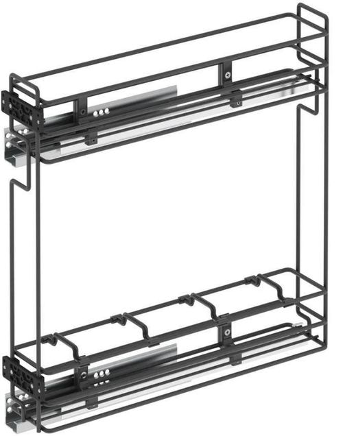 купить Фурнитура для мебели Starax S-2422-A бутылочница 150мм антр пз ч/в L в Кишинёве 