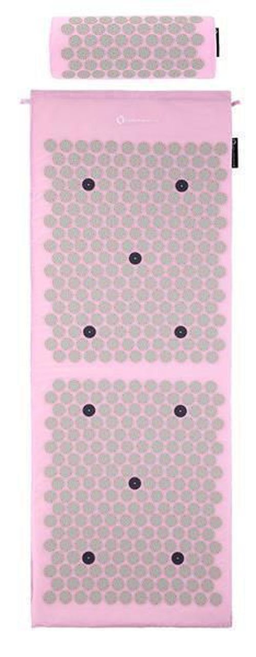 купить Массажер механический miscellaneous 4828 Saltea acupunctura 125*48 cm Pink cu perna 17-44-308 AKM04 в Кишинёве 