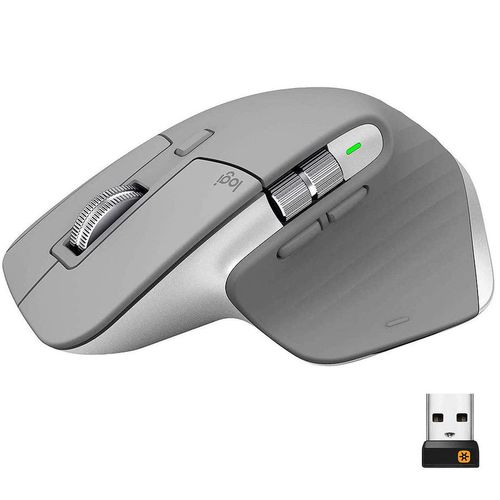 cumpără Mouse fara fir Logitech MX Master 3 Grey Wireless Mouse, 2.4GHz Wireless+Bluetooth, Darkfield high precision, USB Unifying Receiver, Rechargeable Li-Po (500 mAh) battery, 910-005695 (mouse fara fir/беспроводная мышь) în Chișinău 