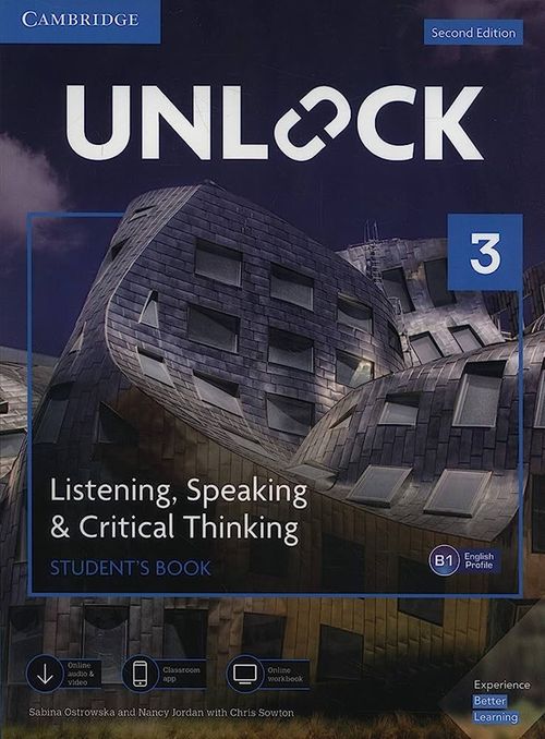 купить Unlock Level 3 Listening, Speaking & Critical Thinking Student’s Book, Mob App and Online Workbook w/ Downloadable Audio and Video 2nd Edition в Кишинёве 