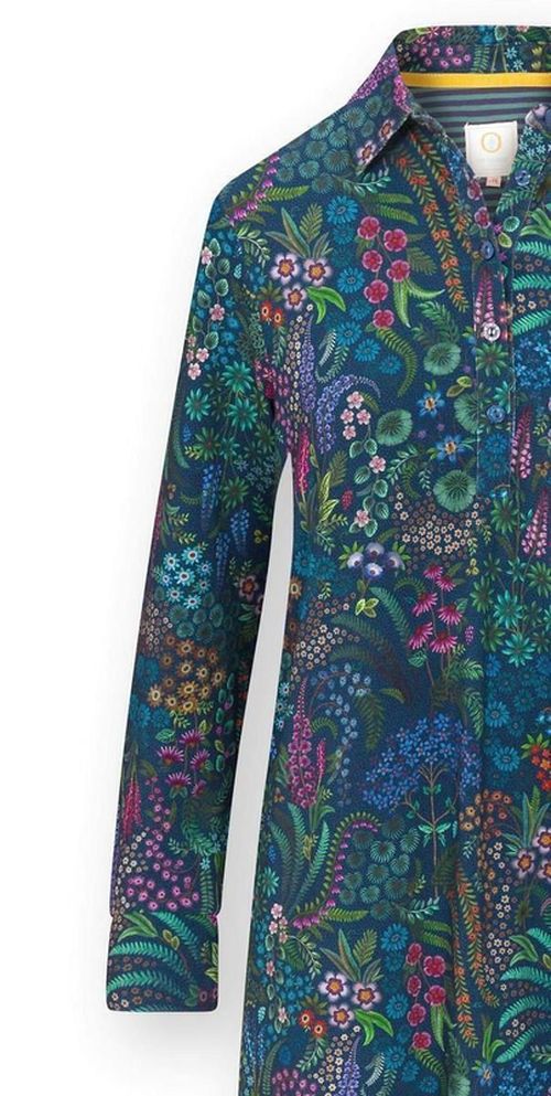 купить Домашний текстиль Pip Studio 51.503.572 Daaltje Long Sleeve Nightdress Querida Dark Blue L Dark Blue в Кишинёве 