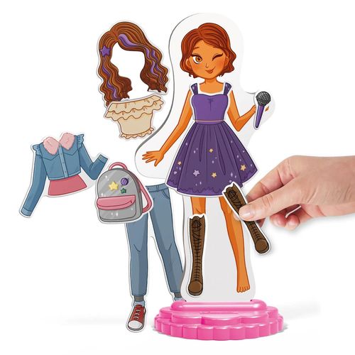 купить Настольная игра Quercetti Q2926 Magnetic Fashion Laura в Кишинёве 