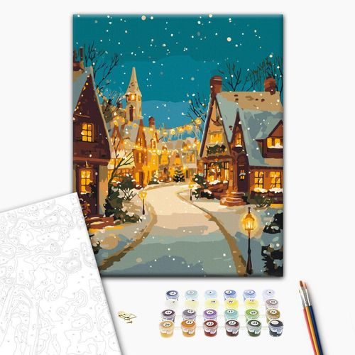 купить Картина по номерам BrushMe BS54516 40x50cm (în cutie) Clopoțelul Crăciunului в Кишинёве 