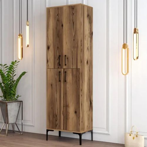 cumpără Raft pentru încălțăminte Trendy Berlin A, Nuc 60x200x35cm în Chișinău 