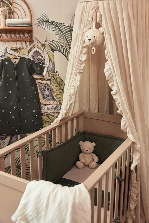 cumpără Pătuț Jollein 002-005-66081 Baldachin Vintage Ruffle Nougat, 245 cm în Chișinău 